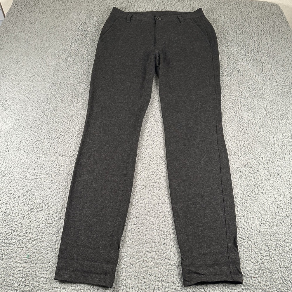 Kit and Ace En Route Pants Mens 32(30 Fit) Gray Stretch Viscose Slim Dress Work‎